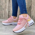 Sneakers dames met sleehak en luchtkussenzool 4