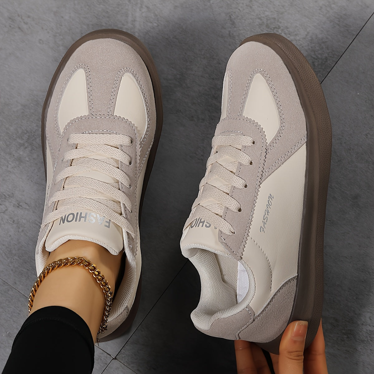 Sneakers dames met veters 3