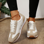 Sneakers dames retro met veters 1