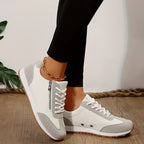 Sneakers dames retro met veters 2