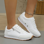 Sneakers dames retro met veters 3