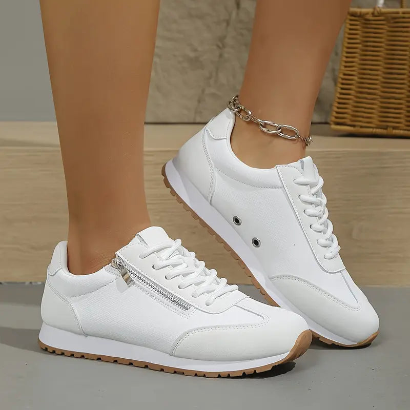 Sneakers dames retro met veters 3