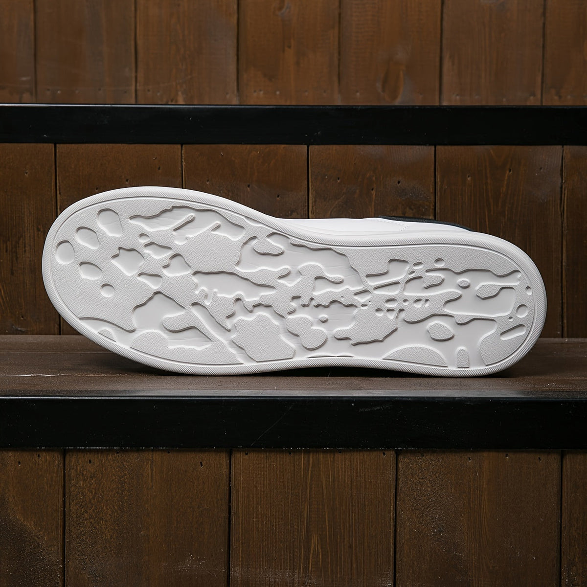 Sneakers dames van leer met plateauzool 7