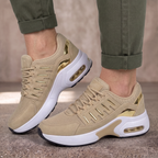 Sneakers dames van leer met veters en antislipzool 3