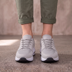 Sneakers dames van leer met veters en antislipzool 6