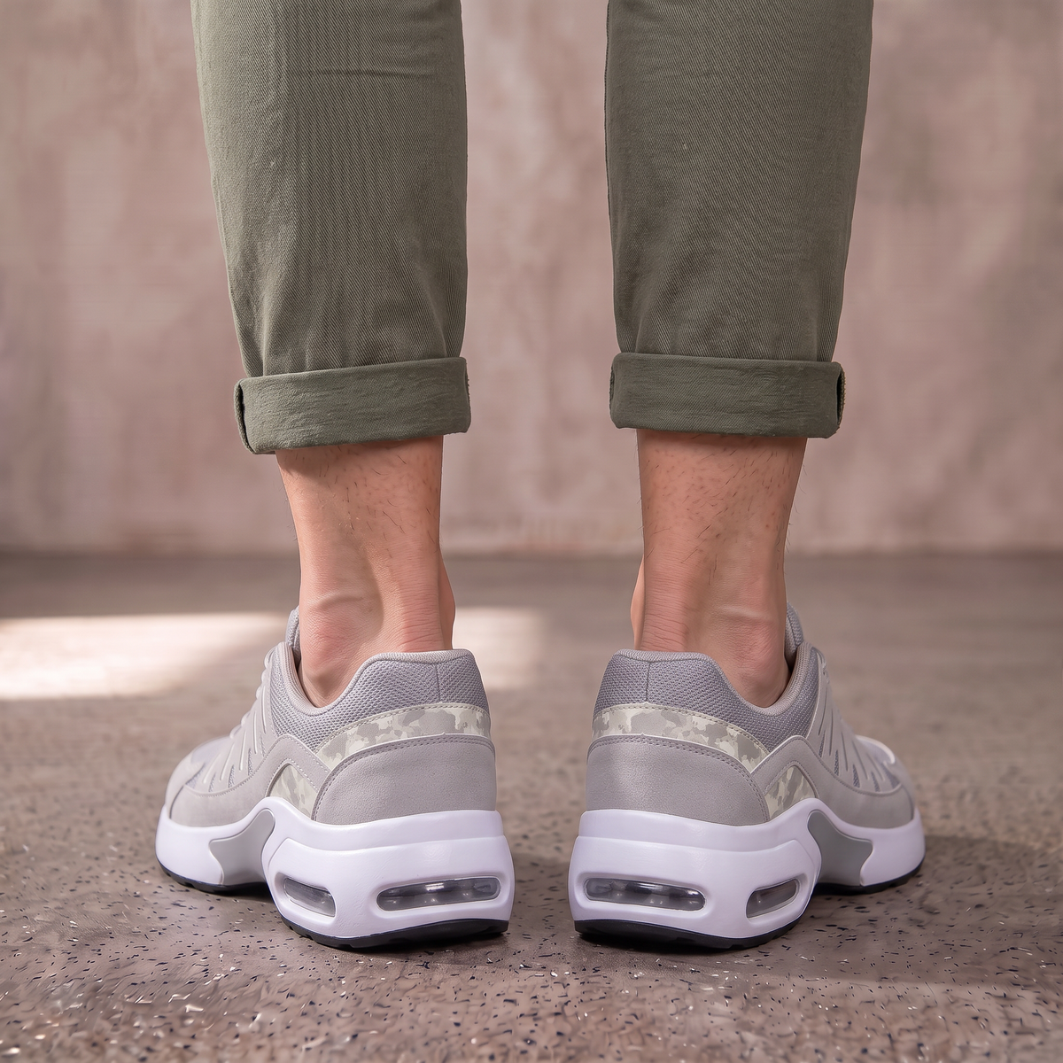 Sneakers dames van leer met veters en antislipzool 7