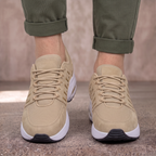Sneakers dames van leer met veters en antislipzool 8