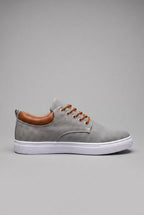 Sneakers heren geweven met veters en witte zool 4
