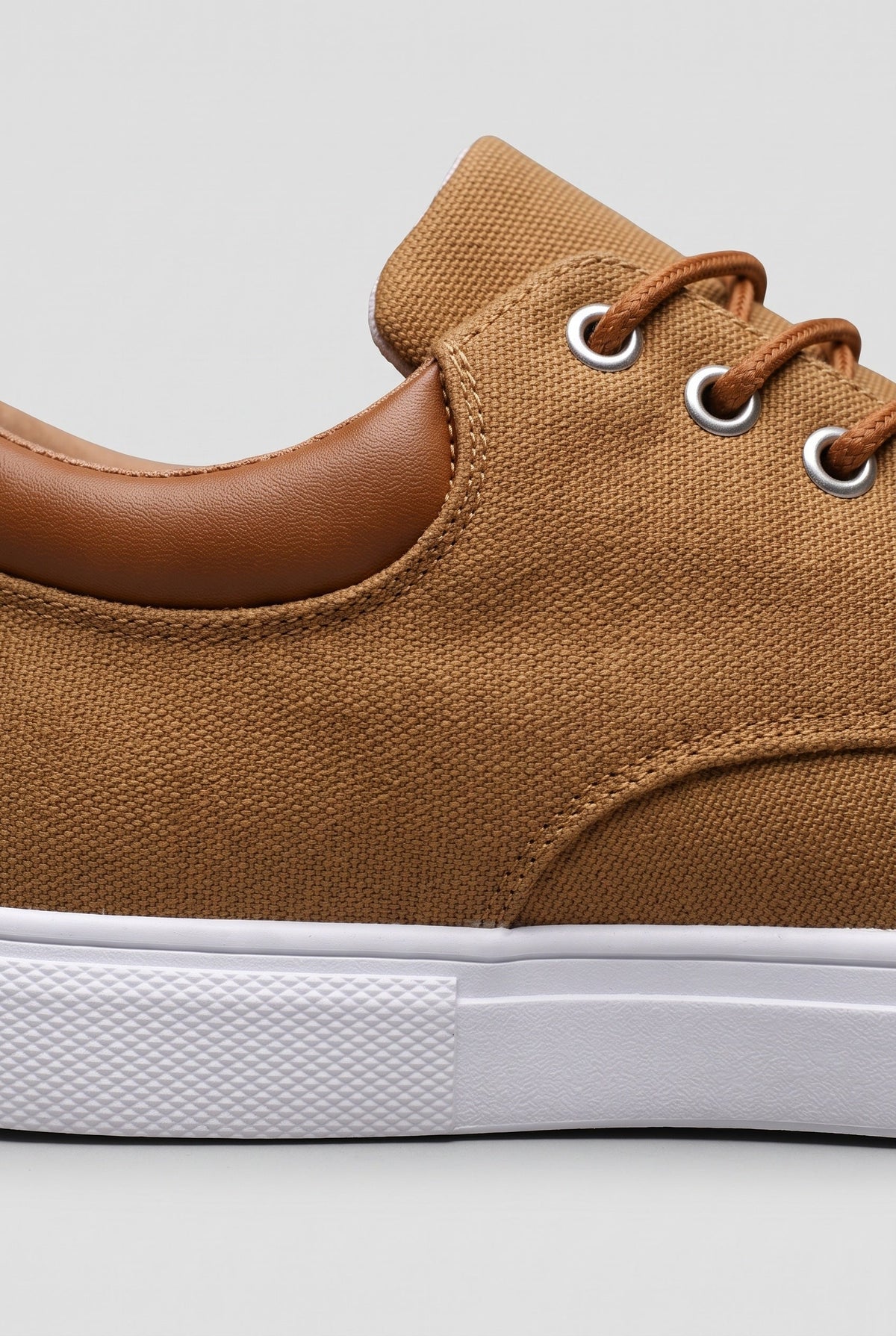 Sneakers heren geweven met veters en witte zool 7