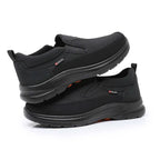 Sneakers heren instapmodel van mesh met dikke zool 11