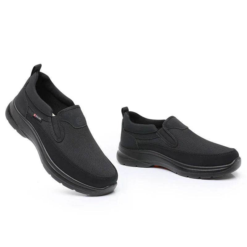 Sneakers heren instapmodel van mesh met dikke zool 12