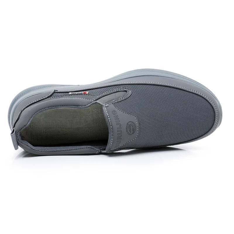 Sneakers heren instapmodel van mesh met dikke zool 7