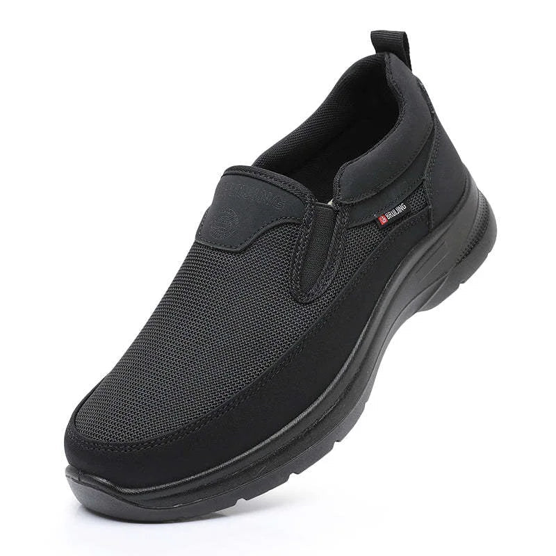 Sneakers heren instapmodel van mesh met dikke zool 9
