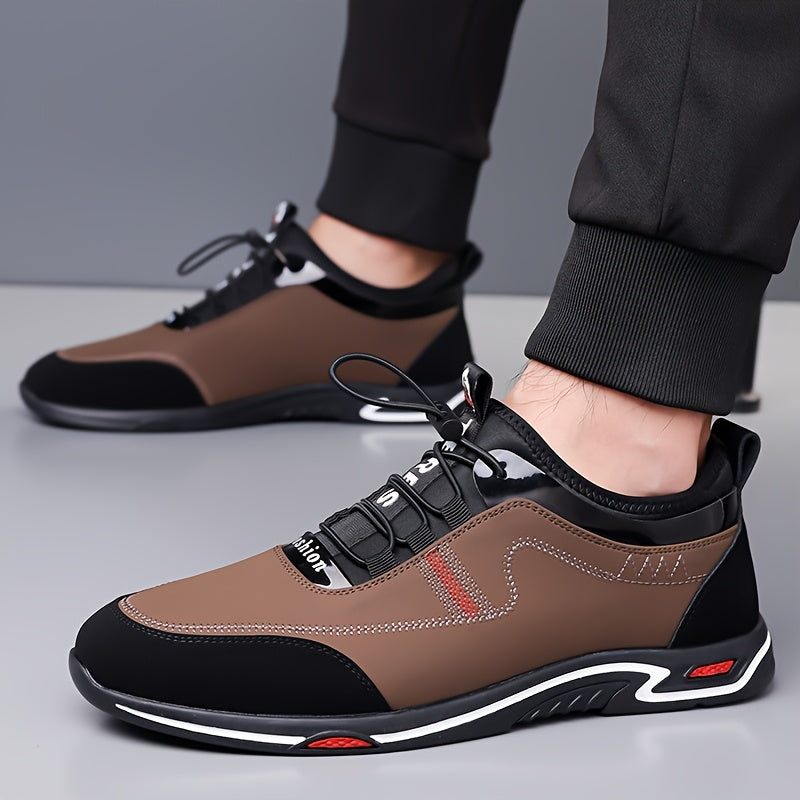 Sneakers heren met veters en dikke rubberzool 11