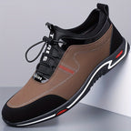 Sneakers heren met veters en dikke rubberzool 2