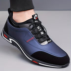 Sneakers heren met veters en dikke rubberzool 4