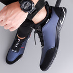 Sneakers heren met veters en dikke rubberzool 5