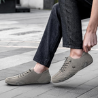Sneakers heren met veters en geperforeerd detail 10