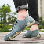 Sneakers heren met veters en geperforeerd detail 11