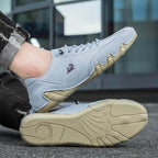 Sneakers heren met veters en geperforeerd detail 13