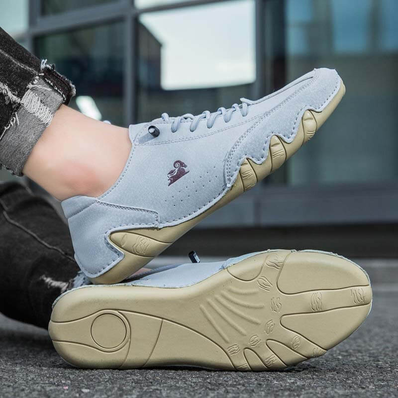 Sneakers heren met veters en geperforeerd detail 13