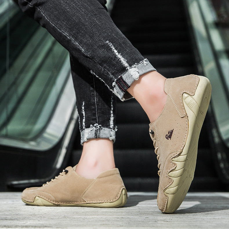 Sneakers heren met veters en geperforeerd detail 15