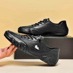 Sneakers heren met veters en geperforeerd detail 16
