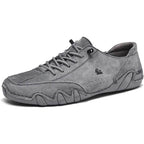Sneakers heren met veters en geperforeerd detail 2