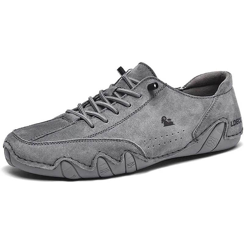 Sneakers heren met veters en geperforeerd detail 2