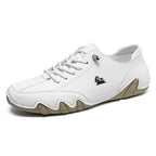 Sneakers heren met veters en geperforeerd detail 5