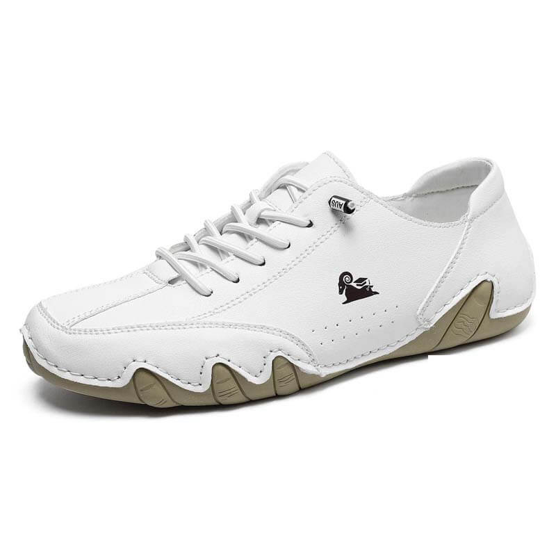 Sneakers heren met veters en geperforeerd detail 5