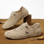 Sneakers heren met veters en geperforeerd detail 9