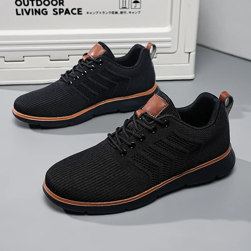Sneakers heren met veters en lichte zool 3