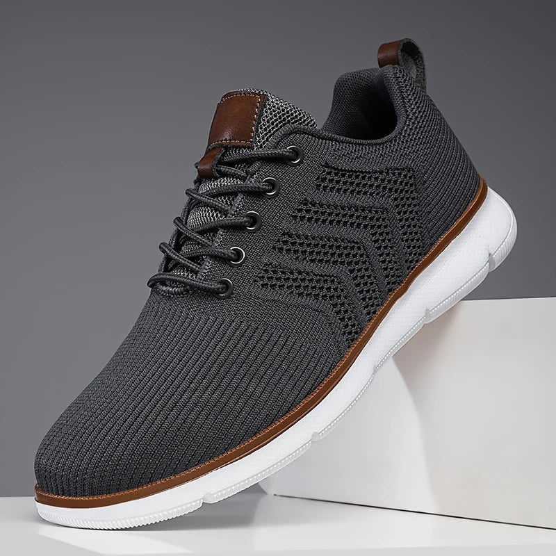 Sneakers heren met veters en lichte zool 7
