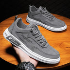 Sneakers heren van canvas met veters 3
