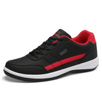Sneakers heren van leer met veters en dikke zool 1