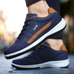 Sneakers heren van leer met veters en dikke zool 7