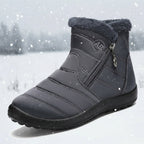 Snowboots dames gewatteerd met rits en warme voering 1
