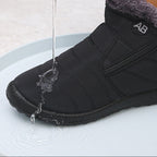 Snowboots dames gewatteerd met rits en warme voering 16