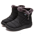 Snowboots dames gewatteerd met rits en warme voering 2
