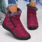 Snowboots dames gewatteerd met rits en warme voering 20