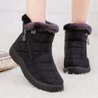 Snowboots dames gewatteerd met rits en warme voering 21