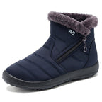 Snowboots dames gewatteerd met rits en warme voering 23