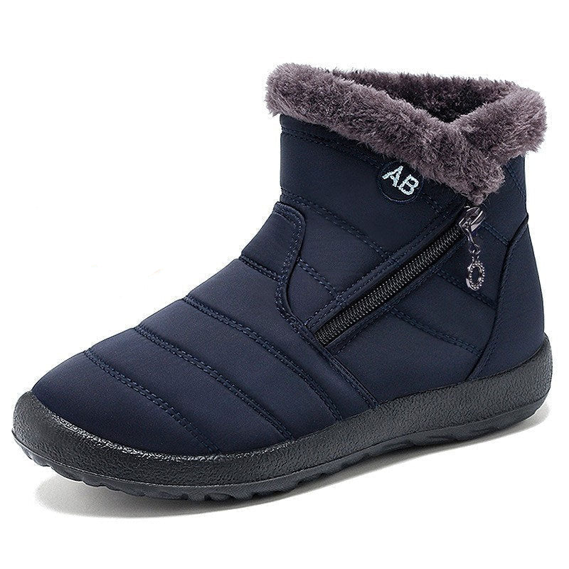 Snowboots dames gewatteerd met rits en warme voering 23