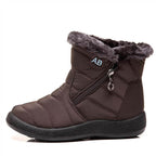 Snowboots dames gewatteerd met rits en warme voering 26