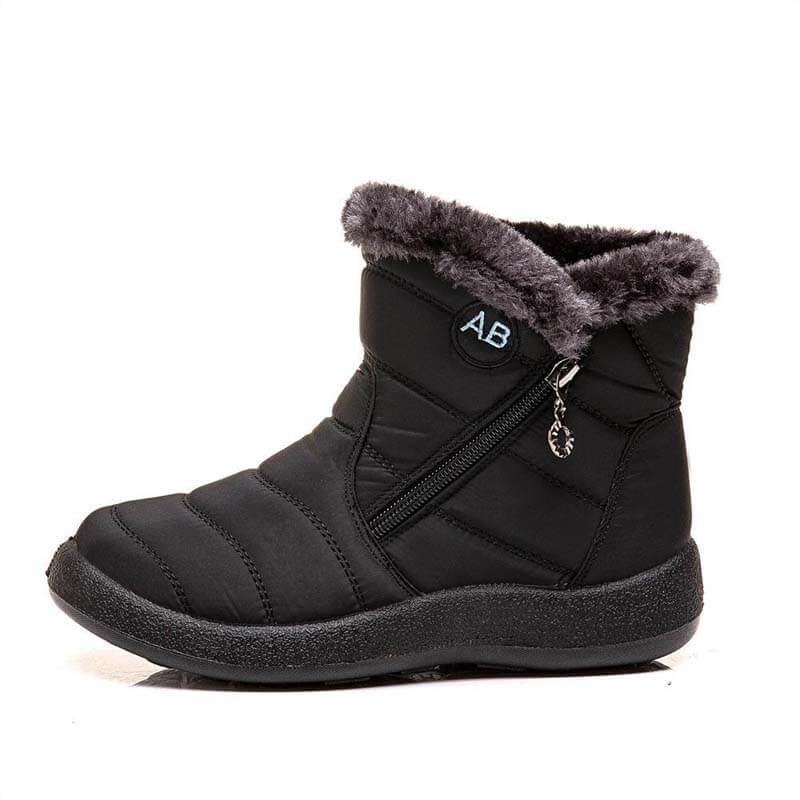 Snowboots dames gewatteerd met rits en warme voering 28