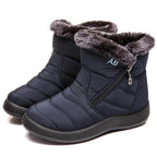 Snowboots dames gewatteerd met rits en warme voering 4