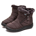 Snowboots dames gewatteerd met rits en warme voering 5