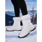 Snowboots dames met veters en warme voering 3