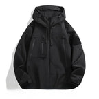 Softshell jas heren met capuchon en ritssluiting 2